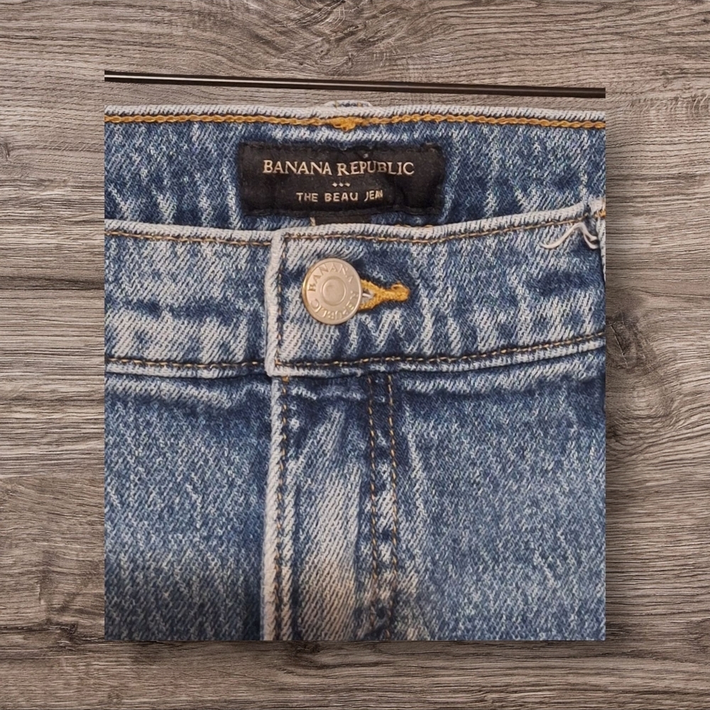 Banana Republic Blue Straight Jeans Classic Denim Size 31 - Picture 6 of 8